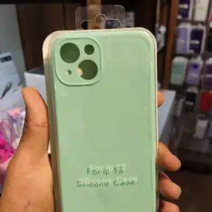 قاب سیلیکونی آیفون ۱۳ رنگ سبز نعنایی